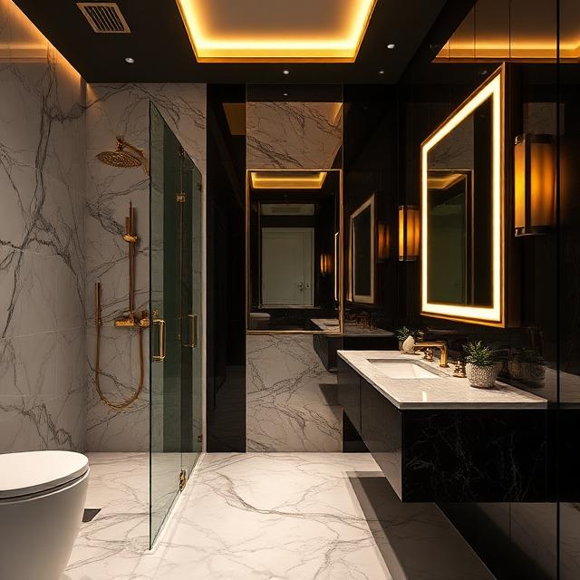 Bathroom Interiors — premium luxury interior design service in Hyderabad by Zikhra