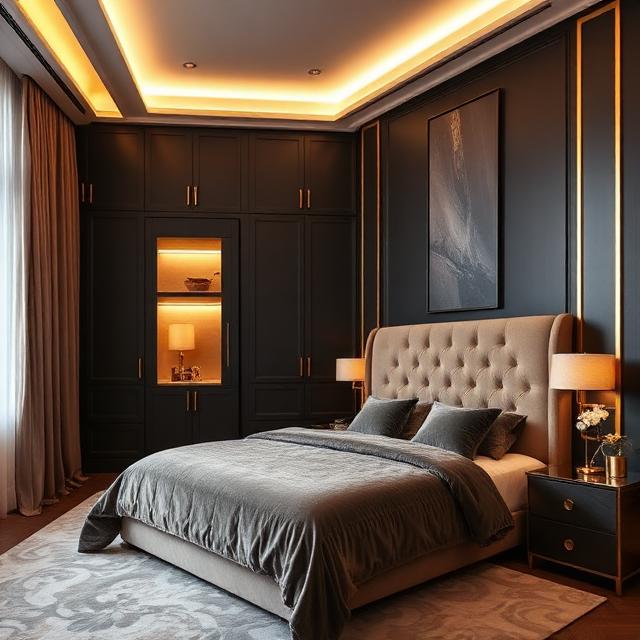 Bedroom Interiors — premium luxury interior design service in Hyderabad by Zikhra