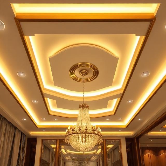 False Ceiling & Lighting — premium luxury interior design service in Hyderabad by Zikhra