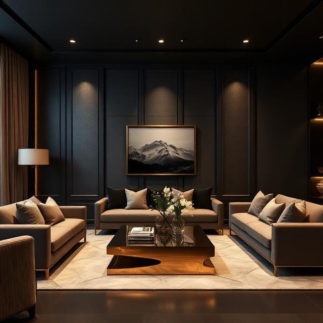 Living Room Design — premium luxury interior design service in Hyderabad by Zikhra